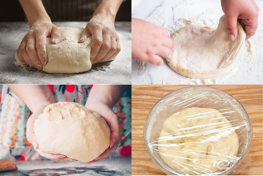 Nhào bột và ủ bánh mì yến mạch 2 lần