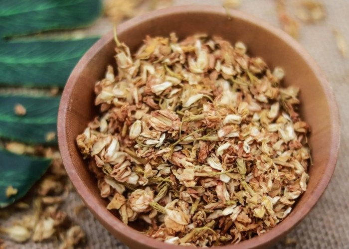 Những bông hoa nhài khô dùng để pha trà