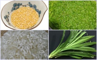 Những chiếc bánh cốm Hà Nội tươi ngon được xếp ngay ngắn, minh họa giá trị dinh dưỡng