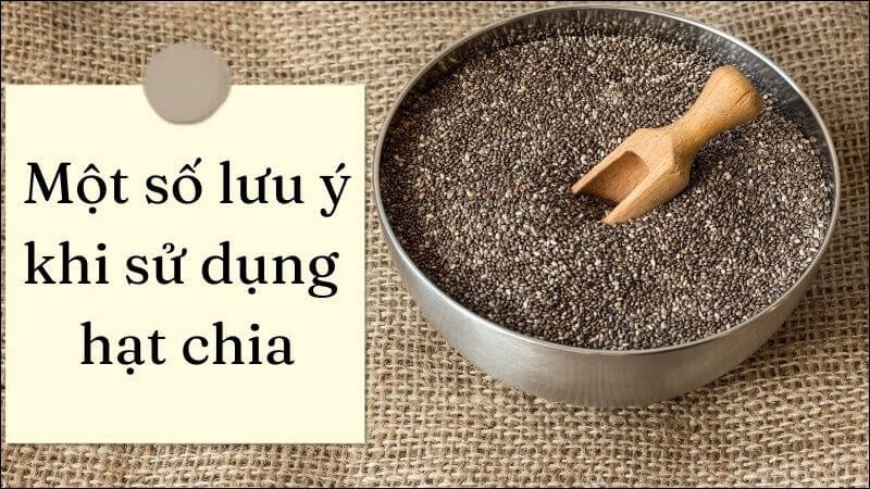 Những lưu ý quan trọng khi tiêu thụ hạt chia hàng ngày