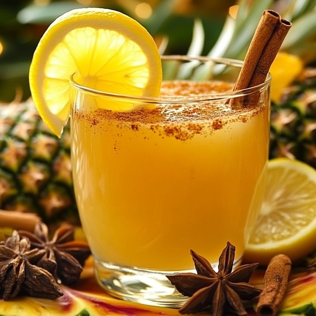 Nước dứa chanh quế giải khát, hỗ trợ giảm cân