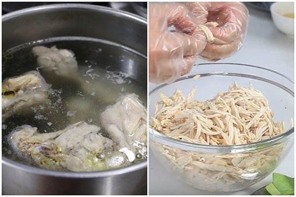 Nước dùng gà trong để nấu súp bào ngư