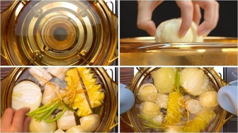 Nước dùng rau củ cho món bò kho chay