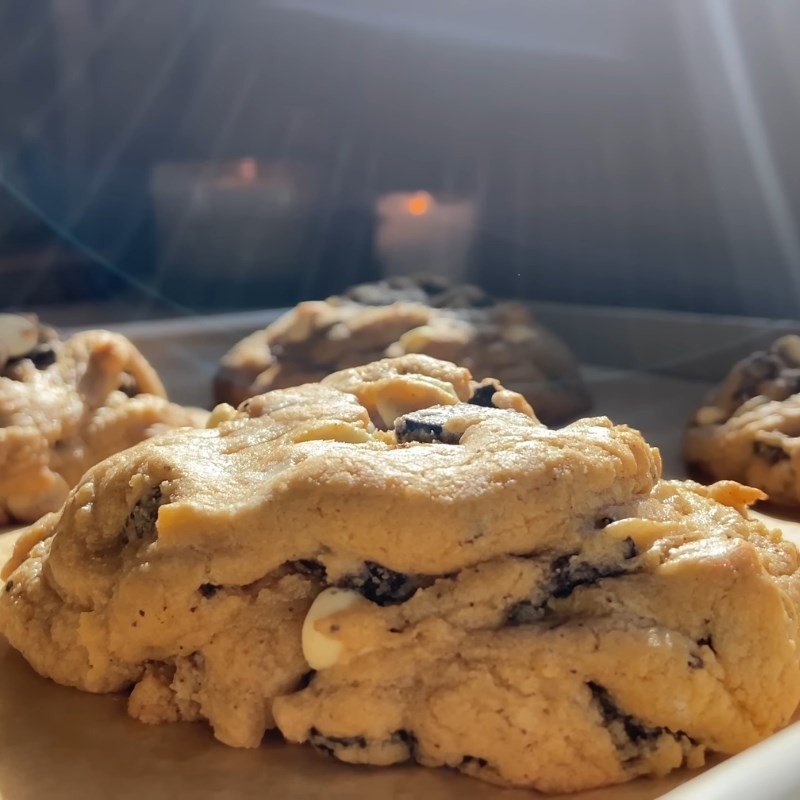 Nướng bánh cookie mềm trong lò