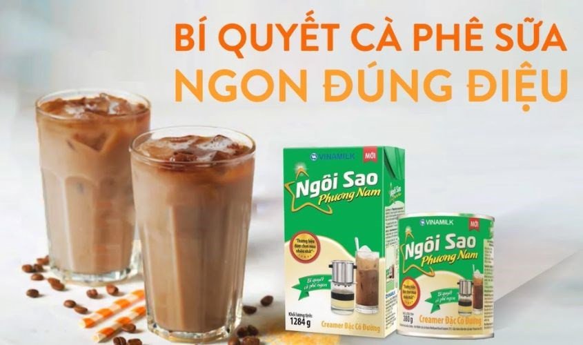 Pha cà phê sữa với sữa đặc Ngôi Sao, cân nhắc calo