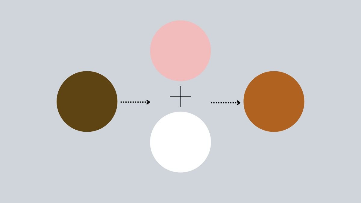 Pha màu nâu pastel dịu nhẹ cho món bánh ngọt