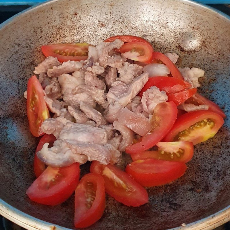 phi thơm hành tỏi xào thịt