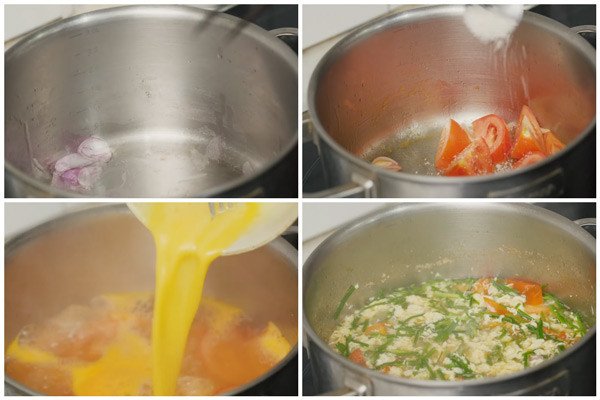 Quy trình nấu canh hẹ trứng đơn giản, nước dùng trong và ngọt