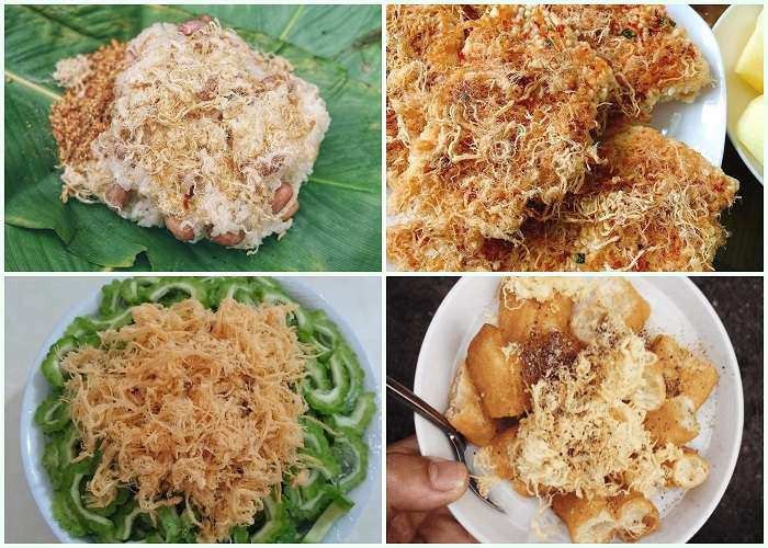 Ruốc thịt heo ăn kèm nhiều món ngon