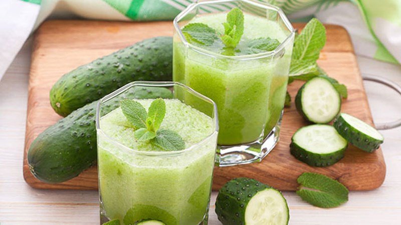 Sinh tố dưa leo yến mạch giảm cân