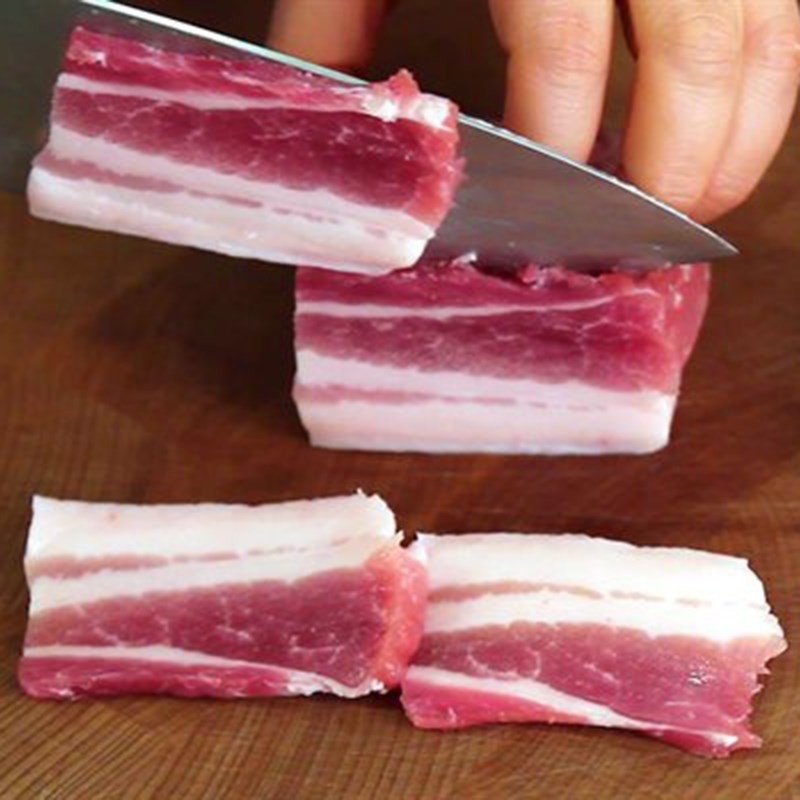 Sơ chế chuối xanh và các nguyên liệu khác