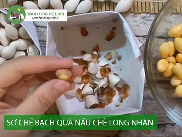 Sơ Chế Nguyên Liệu Nấu Chè Bạch Quả Long Nhãn Táo Đỏ