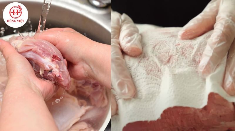 Sơ chế thịt heo làm nem chua