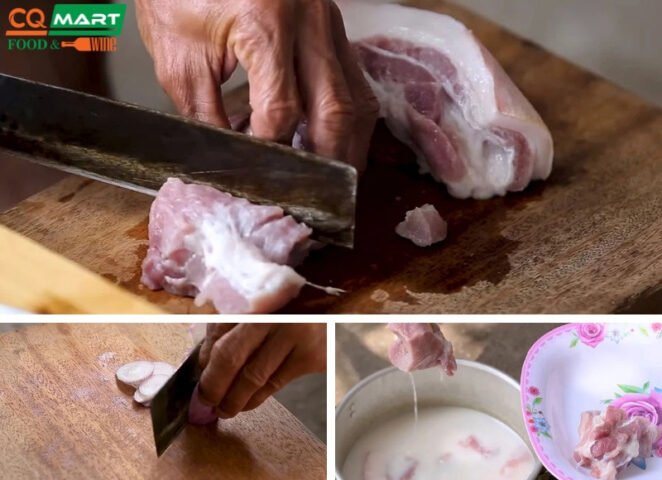 Sơ chế thịt lợn tươi ngon cho món thịt hộp tự làm