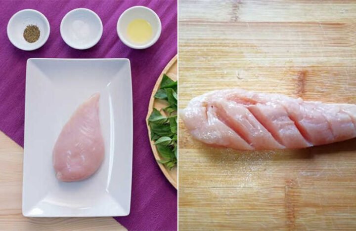 Sơ chế ức gà để áp chảo