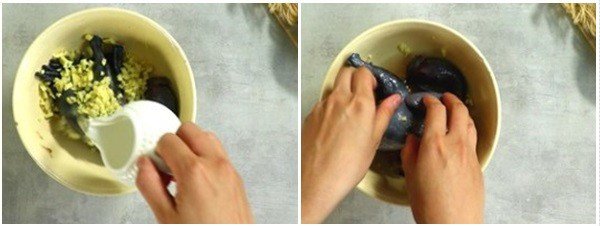 Sơ chế và khử mùi tanh gà ác bằng rượu gừng trước khi tiềm thuốc bắc