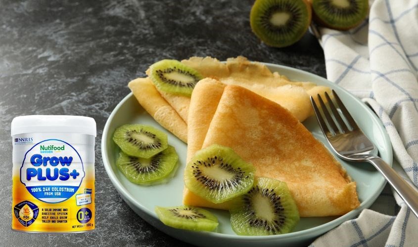 Sữa bột Nutifood GrowPLUS+ vàng cho bé 0-12 tháng - cách làm bánh ăn dặm cho bé 6 tháng