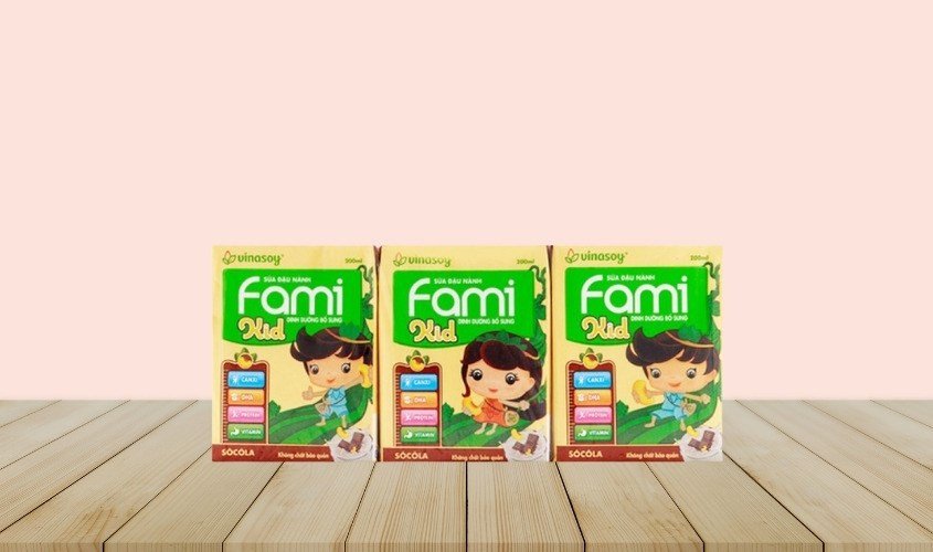 Sữa đậu nành Fami Kid là lựa chọn tốt cho bé