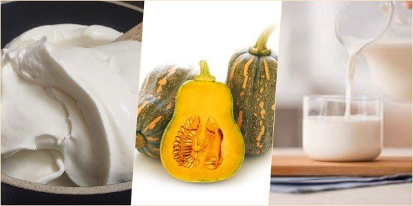 Sữa tươi thêm vào súp bí đỏ sẽ tăng vị béo ngậy