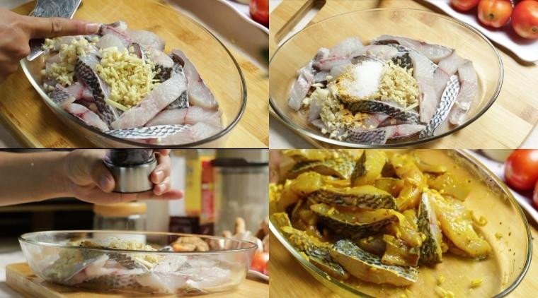 Tẩm ướp thịt cá rô phi chiên