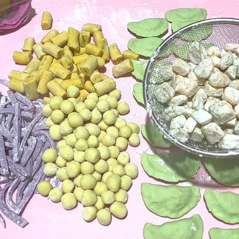 Tạo hình các loại topping chè khoai dẻo