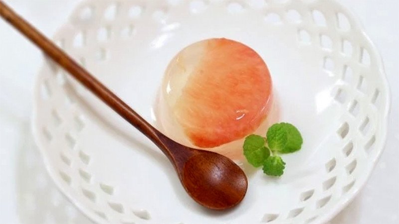 Thạch rau câu bưởi thanh nhiệt, một món ngon từ bột rau câu