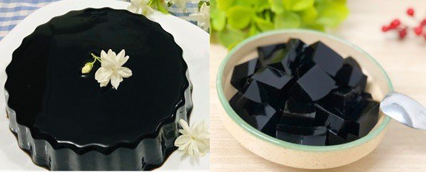 Thạch sương sáo đen tự nhiên làm từ lá, giòn dai hấp dẫn