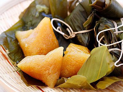 Thành phẩm bánh tro miền Bắc hấp dẫn sau khi hoàn thành.