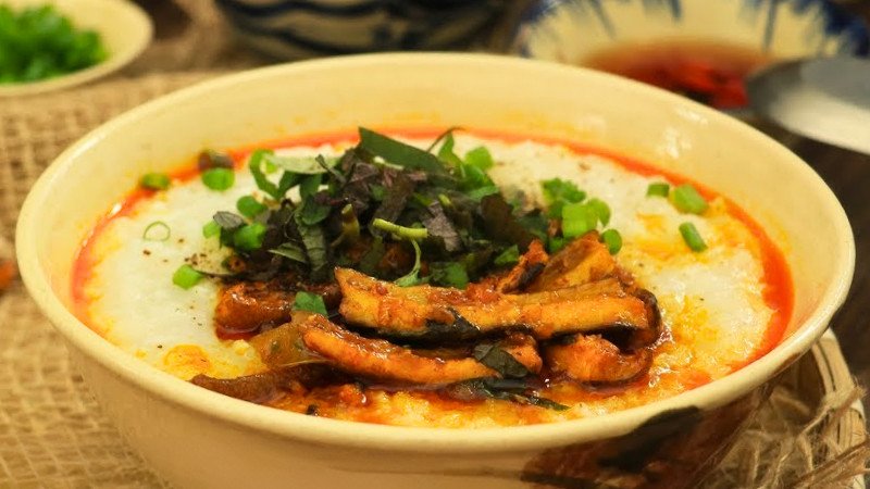 Thành phẩm cháo lươn Nghệ An chuẩn vị miền Trung