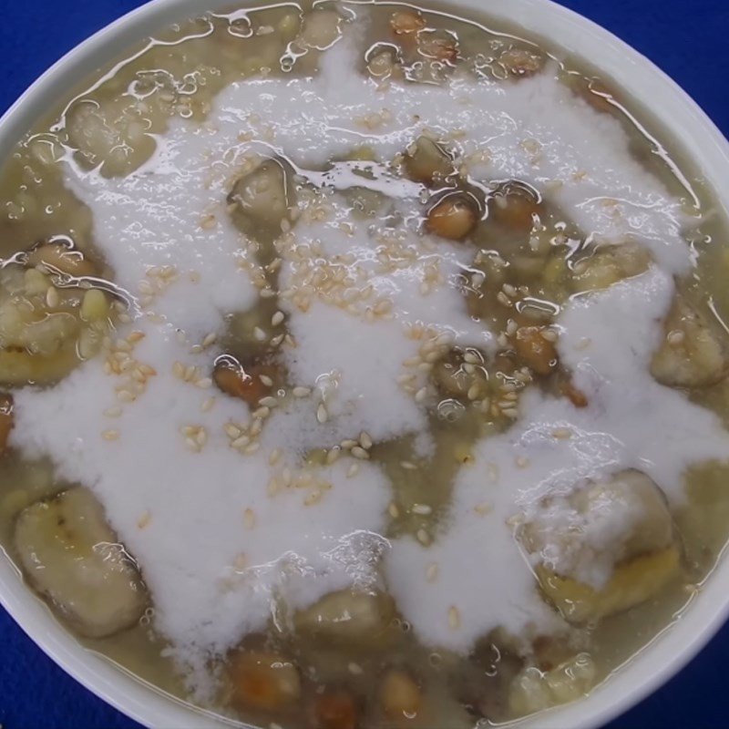 Thành phẩm chè chuối đậu xanh thơm ngon