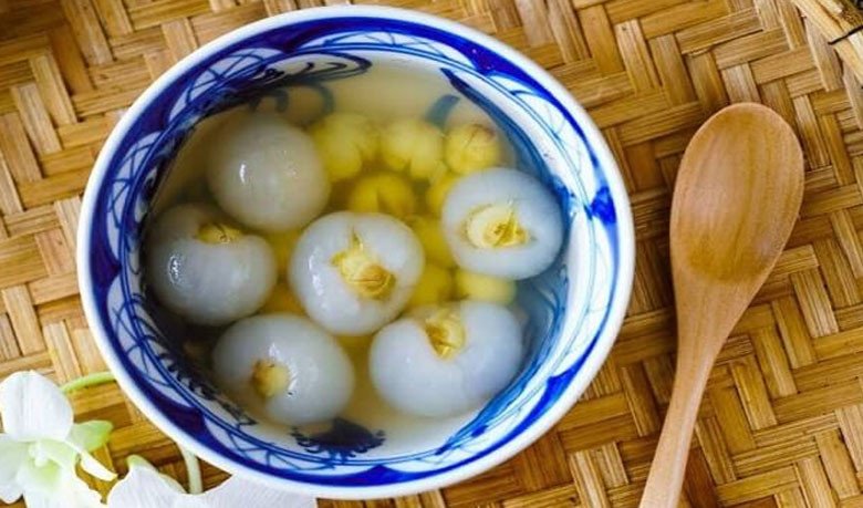 Thành phẩm chè hạt sen long nhãn thanh mát