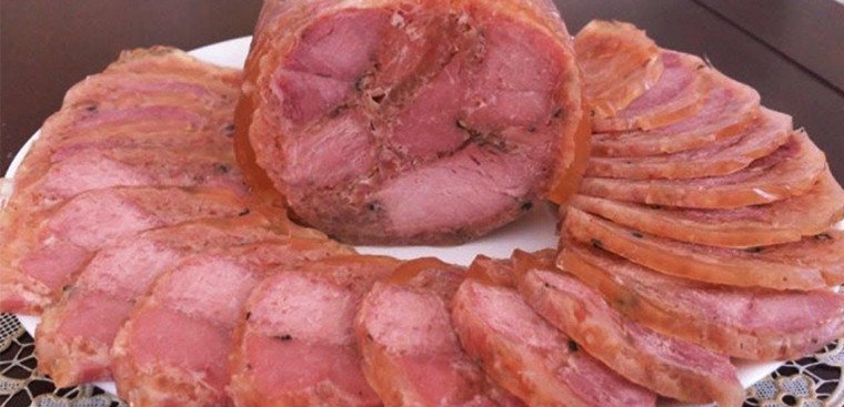 Thành phẩm giò me thịt lợn