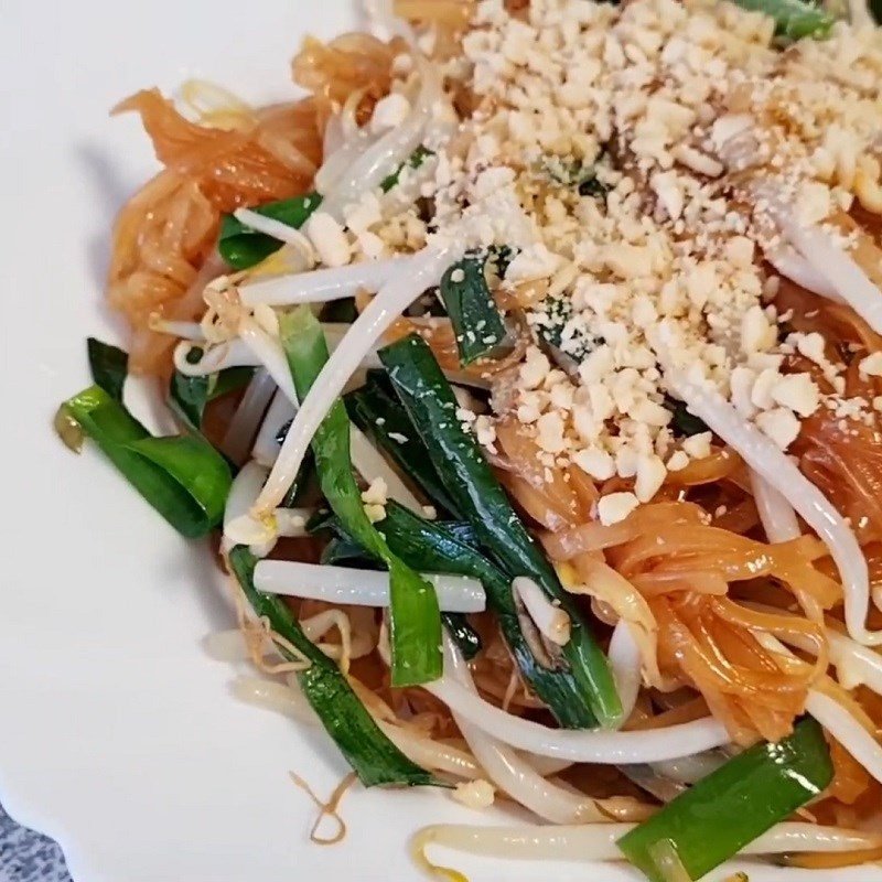 Thành phẩm hủ tiếu xào chay kiểu Campuchia thơm ngon