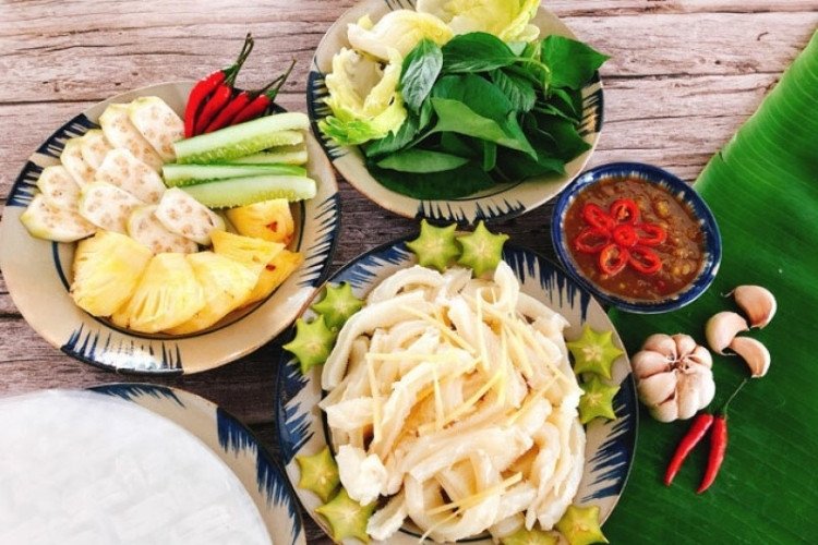 Thành phẩm lòng bò luộc