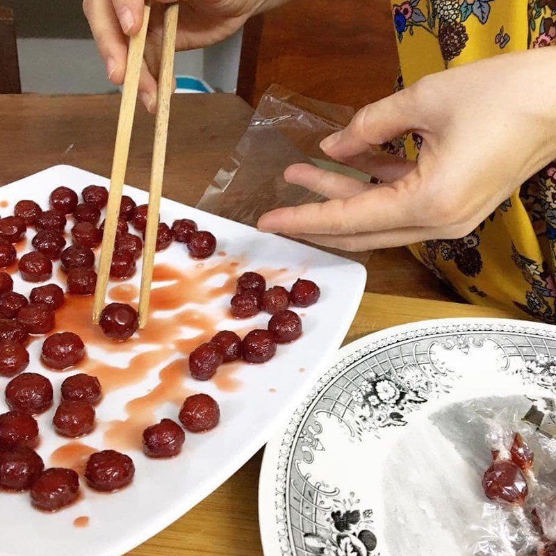 Thành phẩm mứt chùm ruột dẻo ngon