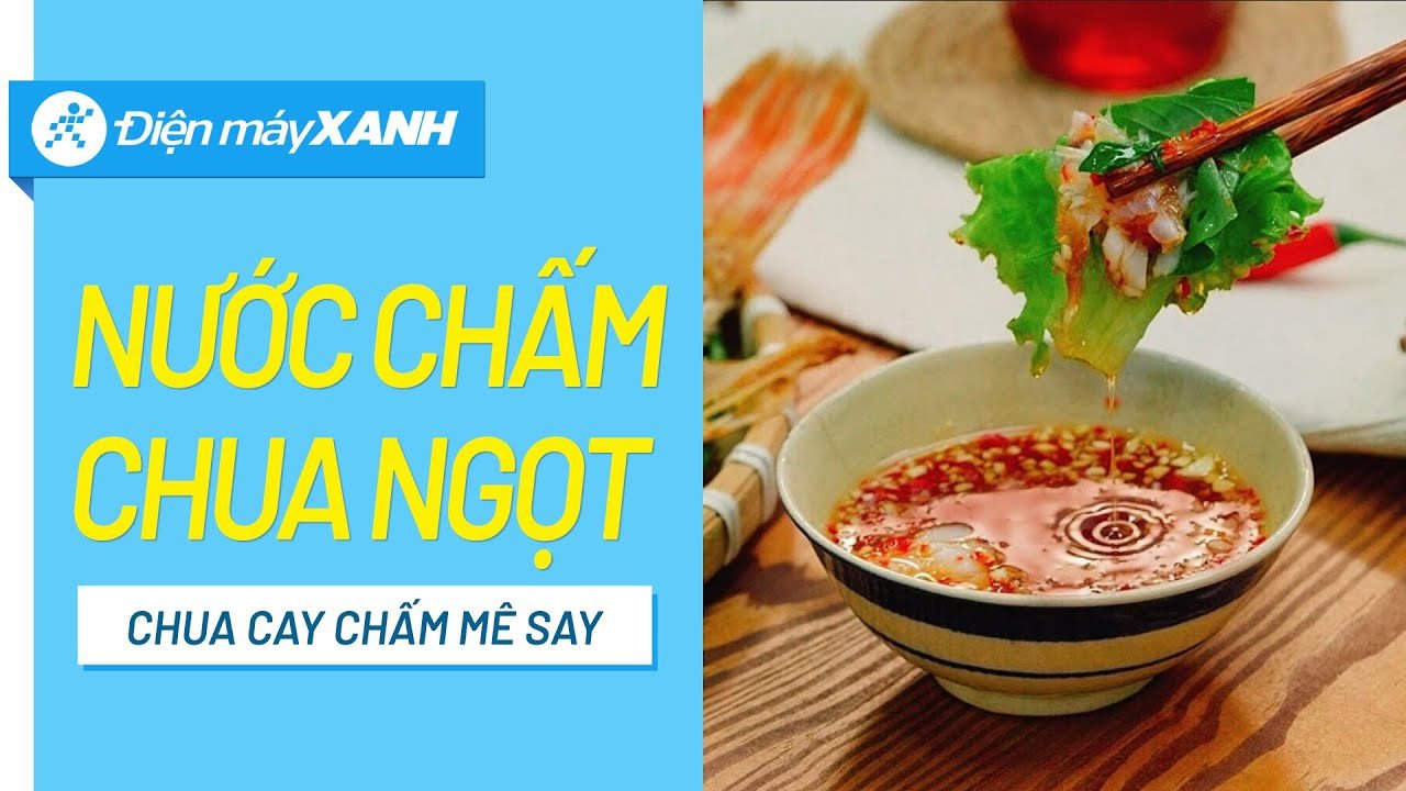 Thành phẩm nước mắm chua ngọt tỏi ớt nổi đẹp hấp dẫn