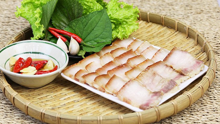 Thành phẩm thịt heo ngâm nước mắm