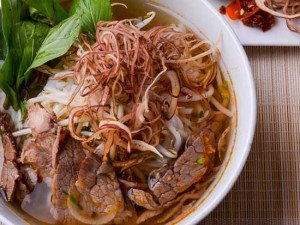 Thành phẩm tô bún bò miền Nam