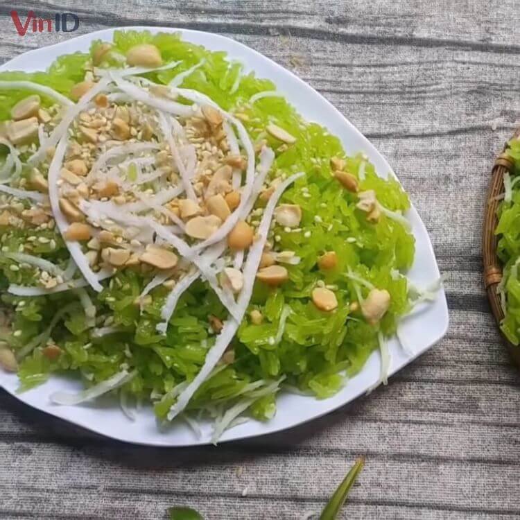 Thành phẩm xôi lá nếp đơn giản