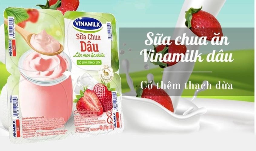 Thành phần sữa chua dâu tạo nên món sữa chua trân châu hấp dẫn
