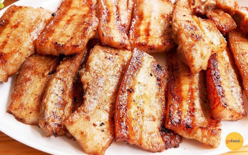 Thịt ba chỉ ướp mật ong vàng ươm