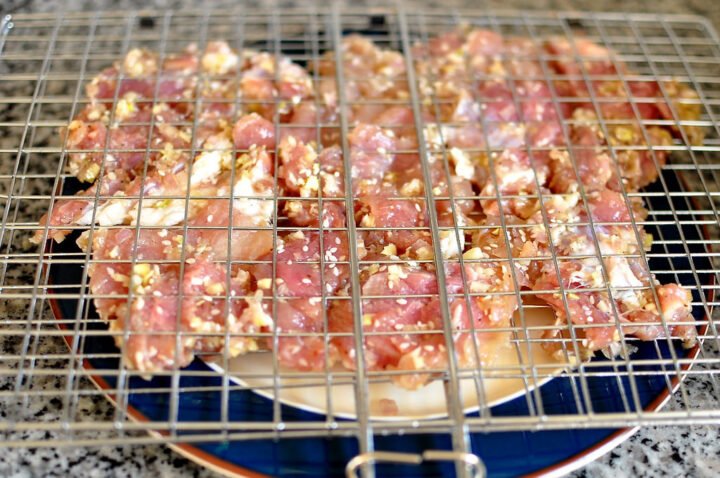 Thịt xiên nướng than hoa theo phong cách miền Bắc