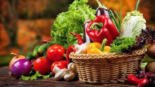 Thực phẩm tươi xanh và nhiều chất xơ