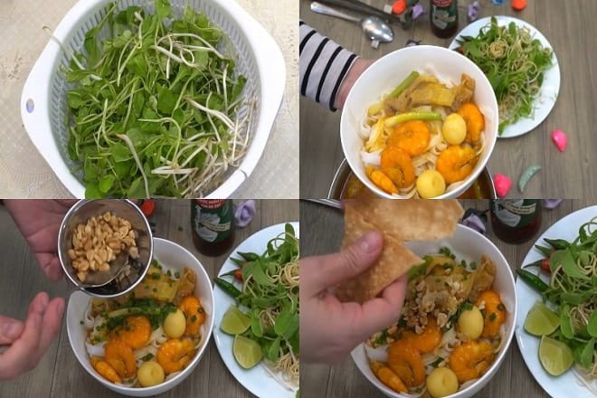 Tô mì Quảng Phú Chiêm hoàn chỉnh sẵn sàng để thưởng thức