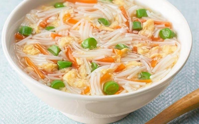 Tô mì somen thịt gà bổ dưỡng, phù hợp cho bé ăn dặm
