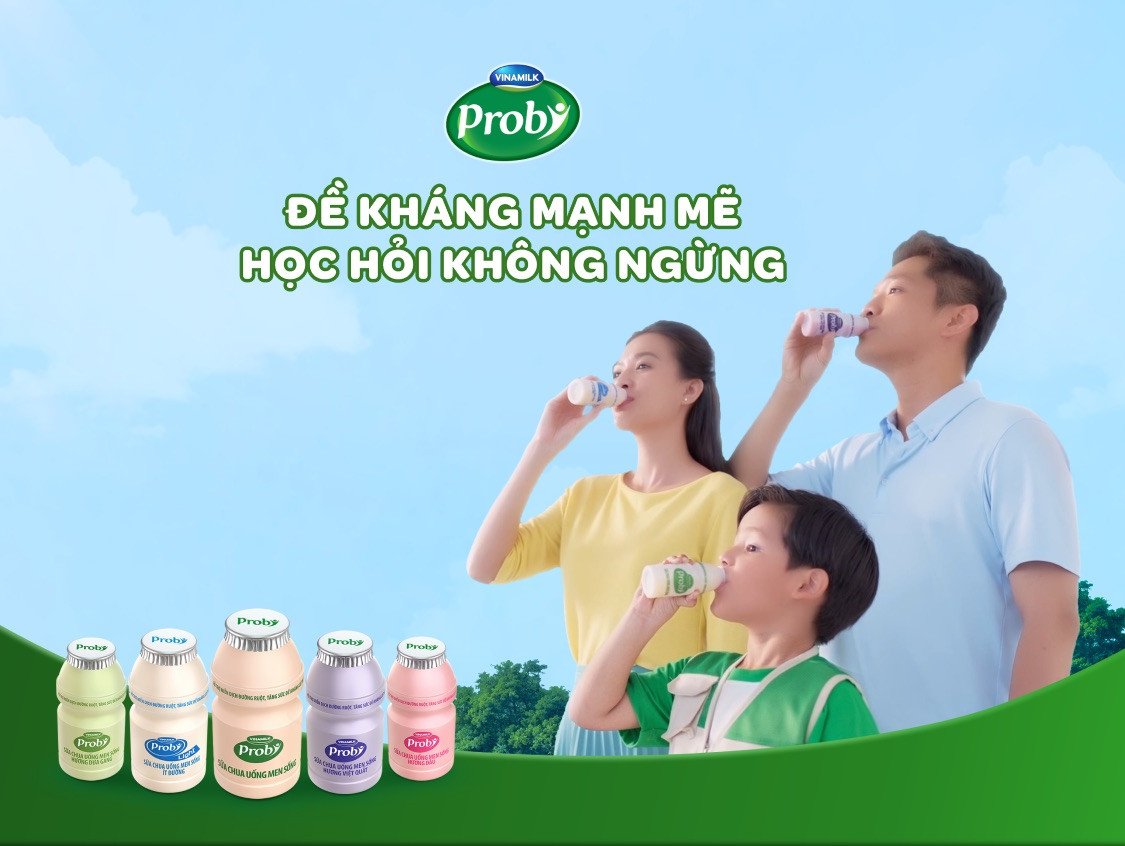 Trẻ từ 1 tuổi trở lên có thể uống sữa chua Probi để hỗ trợ tiêu hóa và miễn dịch