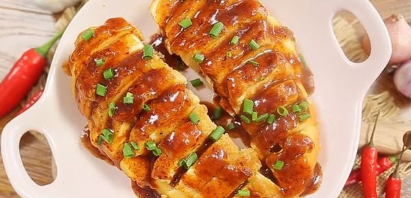 Ức gà rim nước mắm cay mặn, thơm lừng