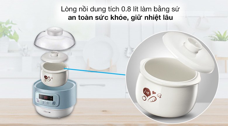 Vệ sinh lòng nồi sứ của nồi nấu chậm