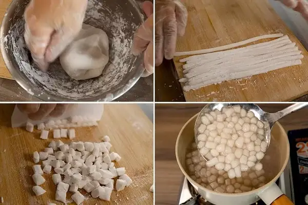 Làm trân châu bằng bột năng