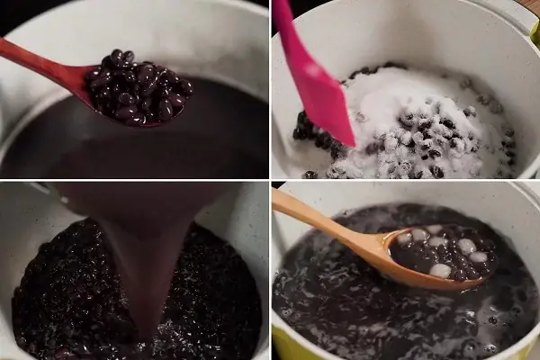 Nấu chè đậu đen